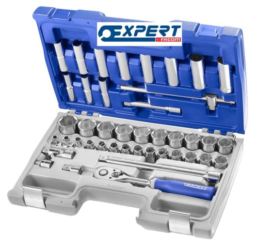 Expert by Facom E032908 42 Piece 1/2" Drive Socket Set 8-32mm
