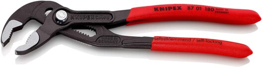 Knipex 87 01 180 Cobra® Waterpump Pliers PVC Grip 180mm - 36mm Capacity