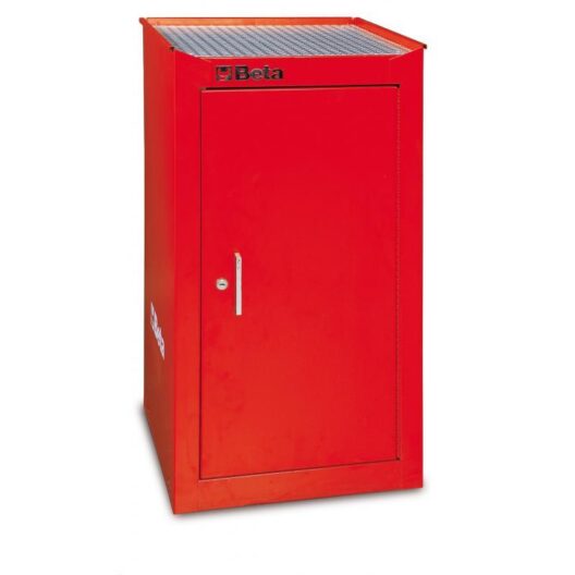 Beta C38LA Red Side Cabinet With Interior Shelf
