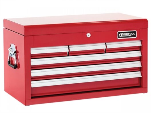 Britool E010237B  6 Drawer Tool Chest Top Box - Red