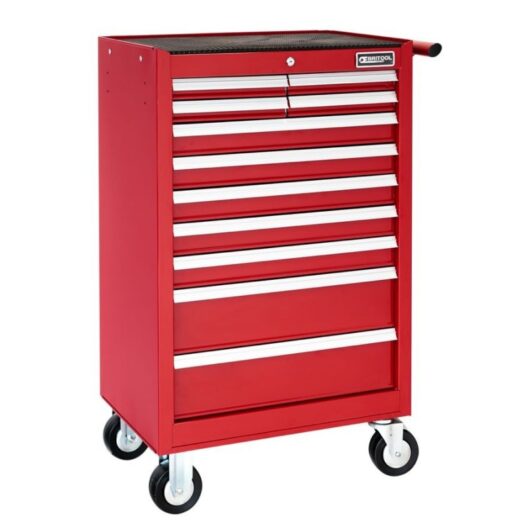 Britool E010233B 11 Drawer Roller Cabinet Tool Box - Roll Cab - Red