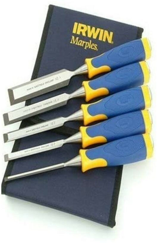 Irwin Marples 10503428 MS500 ProTouch™ All-Purpose Wood Chisel Set with Striking Caps
