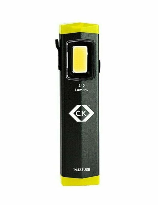 CK T9423USB Micro / Mini COB-LED Magnetic Rechargeable Pocket Inspection Torch Light - 240 Lumens