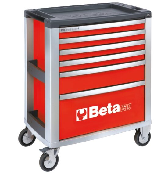 Beta C39/6 6 Drawer Mobile Roller Cabinet Tool Box Red