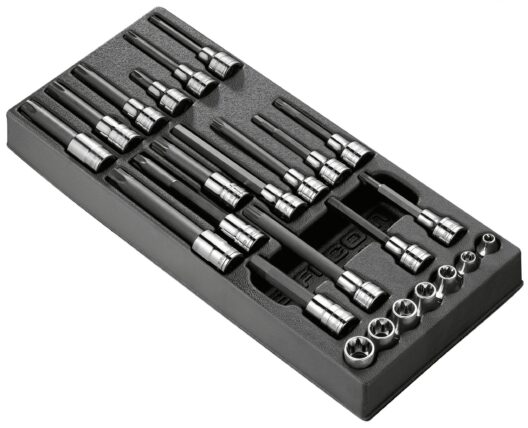 Facom MOD.CH 24 Piece 1/2" Drive Cylinder Head Tightening/Loosening Tool Set Supplied in Plastic Module Tray