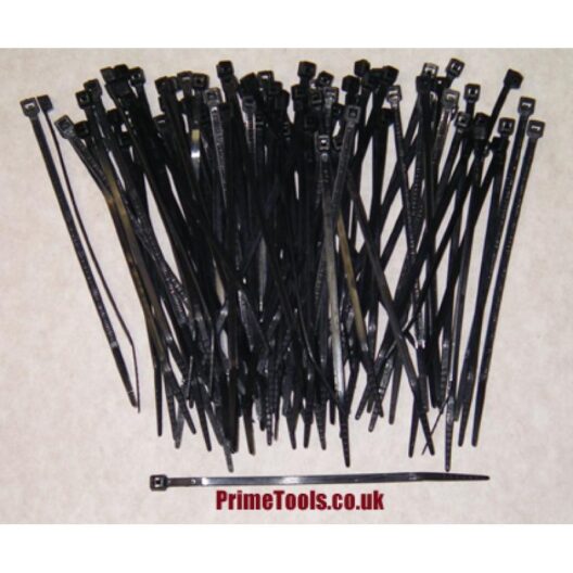 CABLE TIES 2.5mm x 100mm (BLACK) (Pack quantity 500)