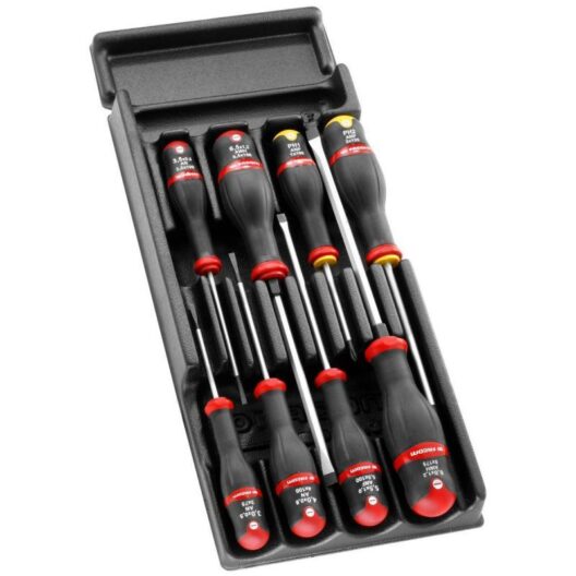 FACOM PL.325 TOOL BOX INSERT TRAY for 8 SCREWDRIVERS