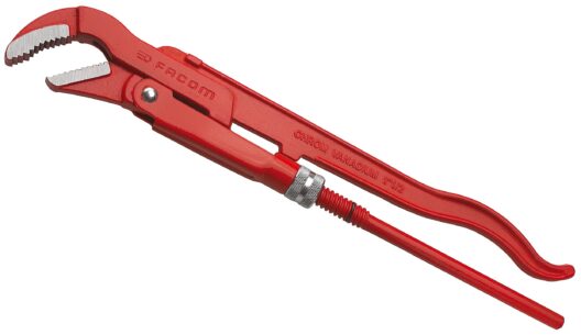 Facom 121A.1P 45 Degree Swedish Model Pipe Wrench - S Shaped Jaw