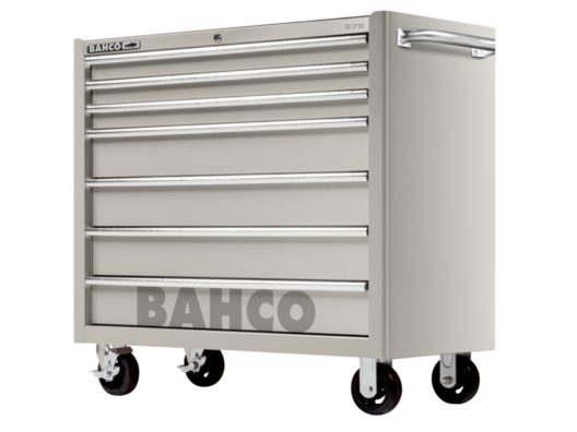 Bahco 1475KXL7SS S75 Classic 7 Drawer 40" Stainless Steel Mobile Roller Cabinet