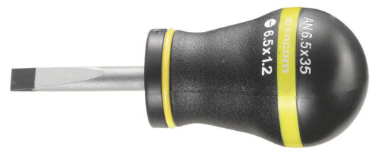 Facom AN6.5X35F Fluorescent Tools Short Slotted Screwdriver 6.5 X 35mm