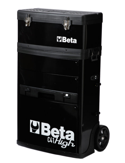 Beta C41H Two - Module Tool Trolley Cabinet - Black
