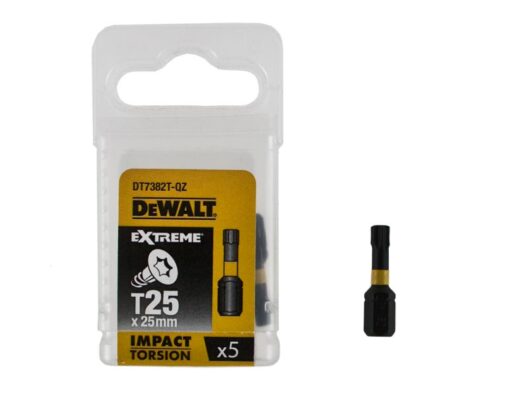 Dewalt DT7382T 25mm Impact Torsion Screwdriver Bits T25 (x5)