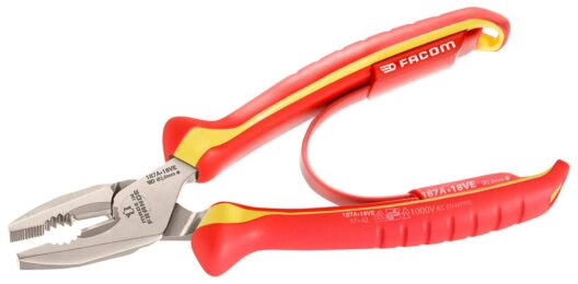 Facom 187A.18VE 1000V Insulated VDE Combination Pliers 185mm