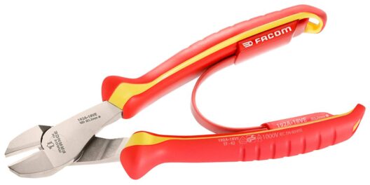 Facom 192A.18VE 1000V Insulated VDE High Performance Comfort Grip Side Cutting Pliers (Snips) 180mm