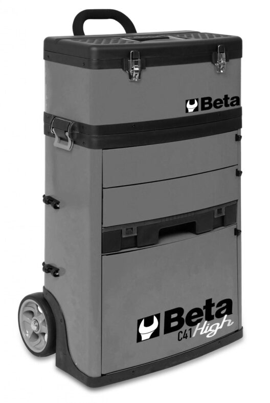Beta C41H Two - Module Tool Trolley Cabinet - Grey