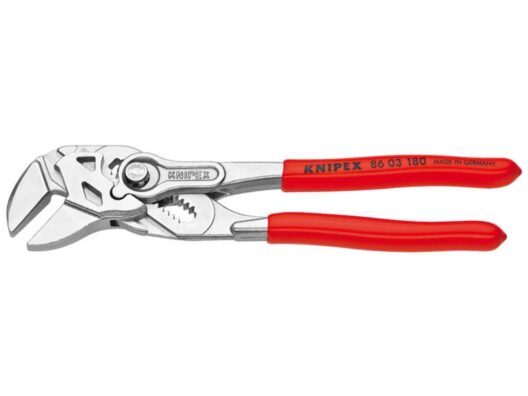 Knipex 86 03 180 Lock Button Waterpump Slip Joint Pliers Wrench PVC Grip 180mm (40mm Capacity)