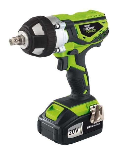 Draper 01031 Storm Force 20V Cordless 1/2" Drive Impact Wrench Gun With Sockets