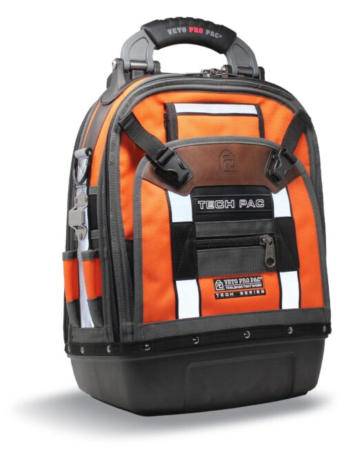 Veto Pro Pac TECH-PAC Tool Backpack / Rucksack HiViz Orange