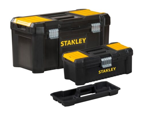 Stanley STST1-75772 Essential Tool Boxes Twin Pack 12.5" (32cm) and 19" (48cm)