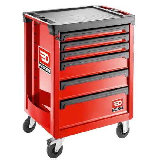 Facom ROLL.6M3A 6 Drawer Mobile Roller Cabinet - Red