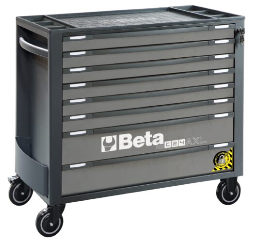 Beta RSC24AXL/8-A 8 Drawer Extra Long Mobile Roller Cabinet With Anti-Tilt System - Anthracite Grey