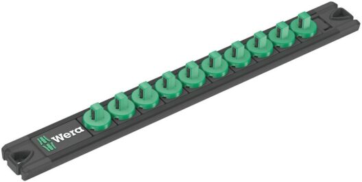 Wera 136420 9600 1/4" Drive Magnetic Socket Rail Empty - Twist unlock function