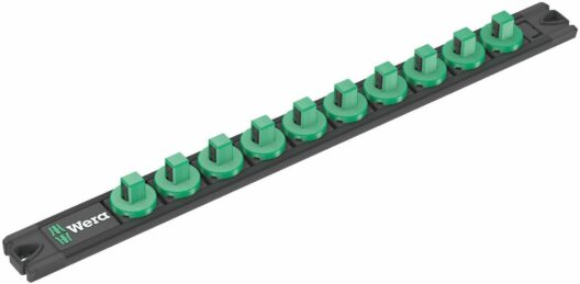 Wera 136421 9601 3/8" Drive Magnetic Socket Rail Empty - Twist unlock function