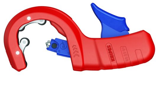 Knipex 90 23 01 BK DP50 Pipe Cutter For Plastic Drain Pipes 202mm (50mm Ø)