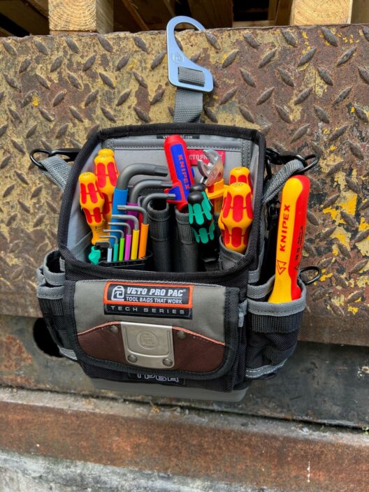 Wera & Knipex Electricians VDE Starter Tool Kit Set In Veto Pro Pac TP6B Tool Pouch